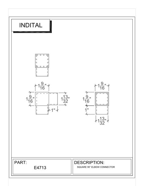 Square Connector For Square Tube specs