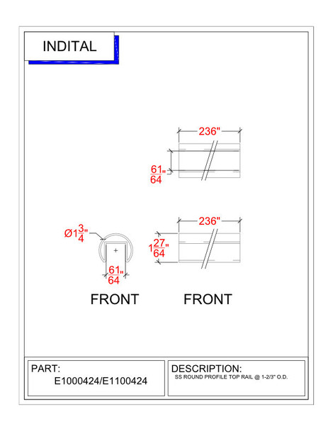 Round Slotted Tube For LED Specs