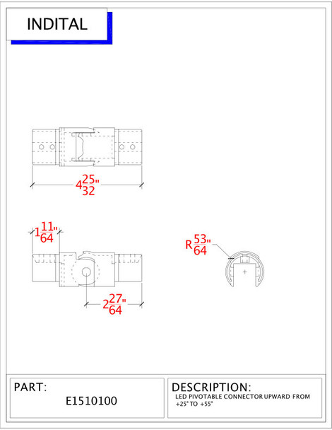 Connector For Slotted Round Tube specs