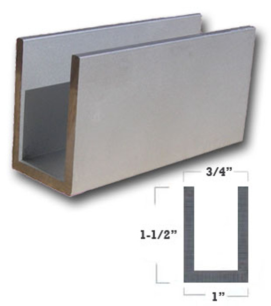 Aluminum U Channel Satin