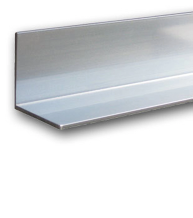 1-1/2" x 1-1/2" x 1/16" Aluminum Angle Trim Chrome Anodized Finish 95"