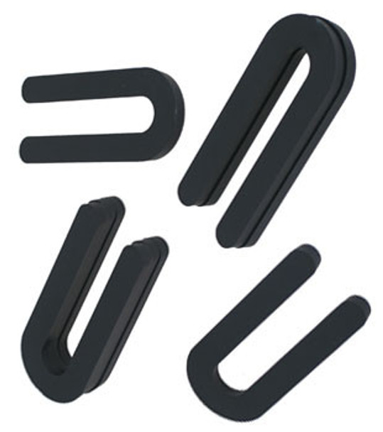 1/4" x 3-1/2"  Black Plastic Horseshoe Shims Case of 500