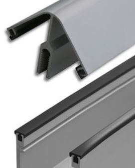 Clear Anodized Aluminum 90 Corner Deep Back Division Bar 47" Long