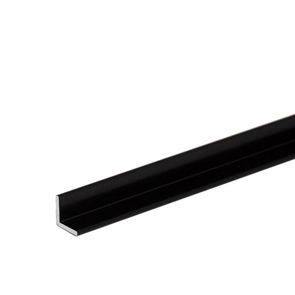 1/2" x 1/2" x 3/64" Aluminum Angle Black Anodized Finish 47"
