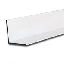 1/2" x 1/2" x 3/64" Aluminum Angle White Powder Coated Finish 47"