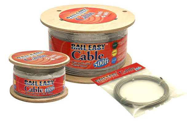 RailEasy™ Cable 5/32" Diameter - 100 ft.