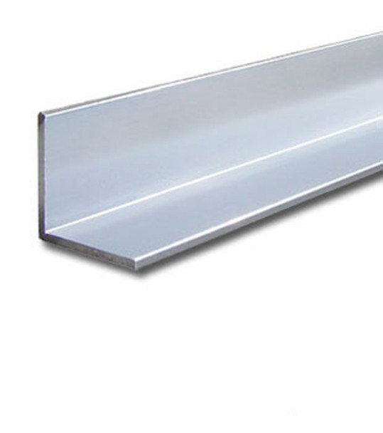 3/4" x 3/4" x 3/64" Aluminum Angle Anodized Bright Silver Finish 95"