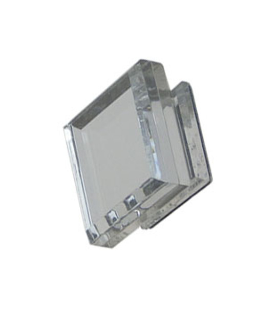 Acrylic Mirror Square Base Knob - Tapered Face