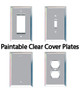 Paintable Clear Low Iron Glass Cover Plates