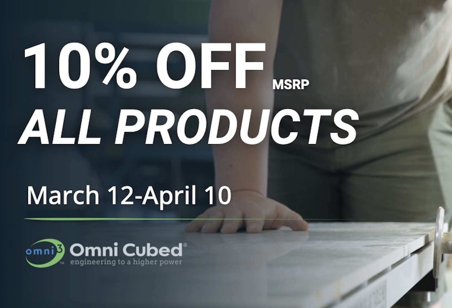 10% off all Omni Cubed products