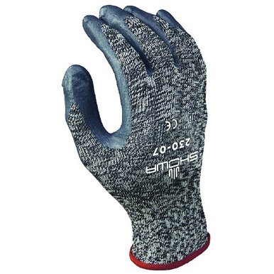 SHOWA S-TEX 300 Polyester Cut Resistant Gloves Rubber Coated Palm (A4)