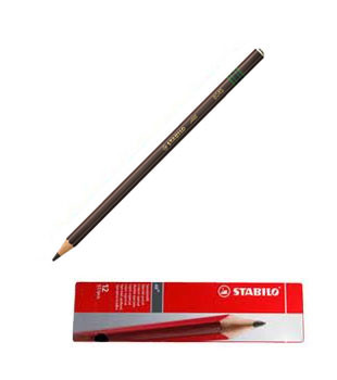 STABILO ALL 8045 鉛筆 ブラウン 1ダース 1950s 60s Stabilo All 8045 Brown Glass Marking Pencil | Wholesale Glass
