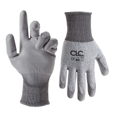 1pair=2pcs Anti-cut gloves pu coating coated palm dipped gloves non-slip  five-level anti-cut construction site gloves