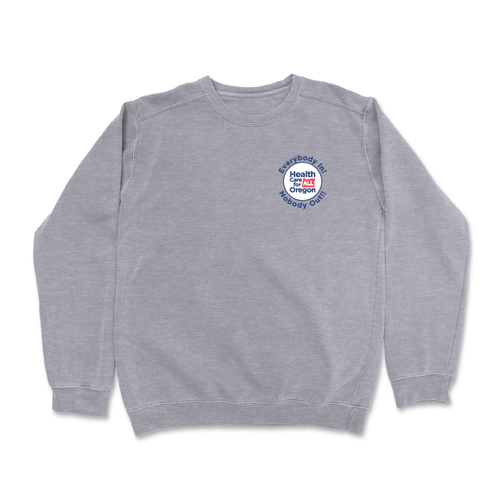 Health Care For All Oregon - State (Dark Ash Crewneck Sweater)