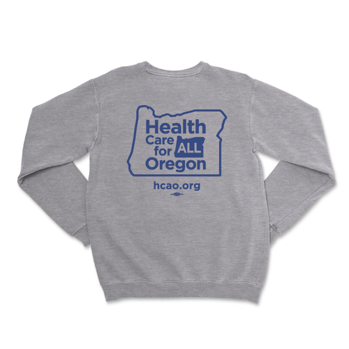 Health Care For All Oregon - State (Dark Ash Crewneck Sweater)