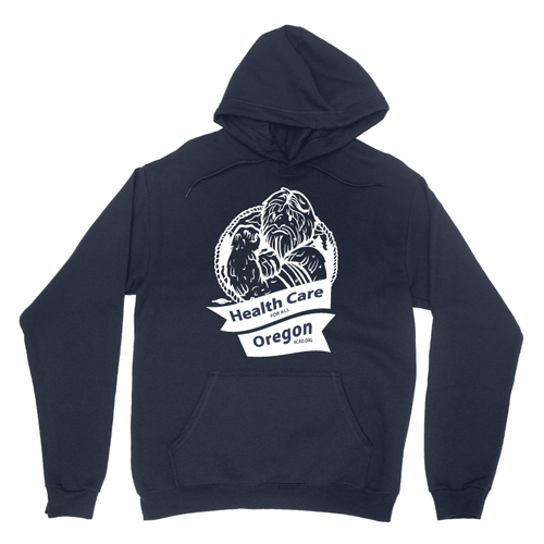 Health Care Yeti (Navy Pullover Hoodie)