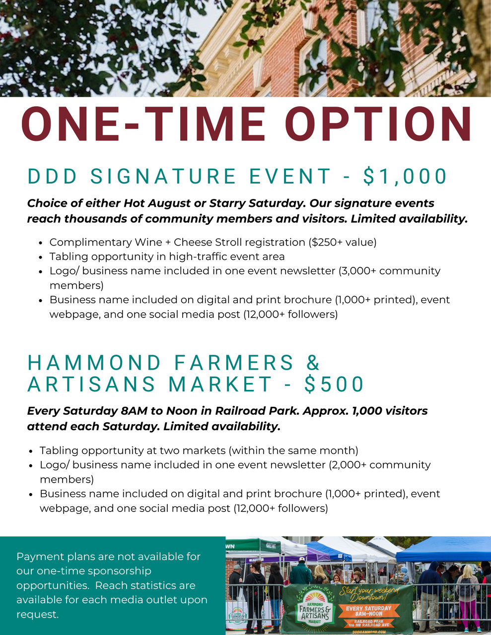 DDD One-Time Option DDD One-Time Option