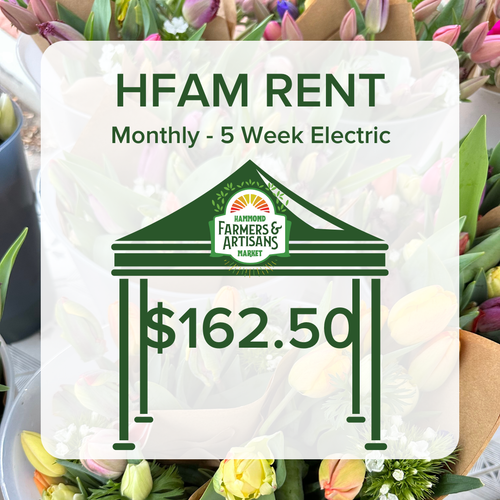 Farmers Market Rent - Monthly (Electric, 5 weeks)