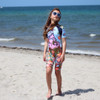 KRIO + COLOR - Captain Sea Lion Short Sleeve Sunsuit for Girls