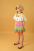 Rainbow Multileyer Ruffle Skirt for Girls