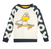 photo of GOTS Organic LS Raglan Tee - Skateboard Birdie Sweatshirt for Boys and Girls by THE QT