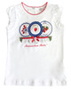photo of MONNALISA White T-Shirt with Strawberries for Girls by MONNALISA
