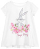 photo of MONNALISA White T-Shirt with Bugs Bunny Graphic for Girls by MONNALISA
