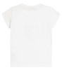 MONNALISA White T-Shirt with Embelished Strawberry for Girls