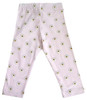 MONNALISA Pink Leggings with Floral Print for Girls