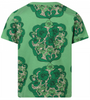 MINI RODINI Flower Organic T-Shirt in Green