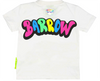 BARROW KIDS Rainbow Teddy Logo T-Shirt in White