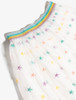 Star-embroidered tulle skirt