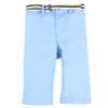 front view of Ralph Lauren blue baby boy pants with adjustable waistband