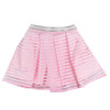 front view of MISS GRANT Baby Pink Skirt with Sparkling Belt. Cotton muslin lining.
