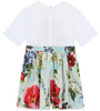 DOLCE & GABBANA Floral Logo Print Dress for Girls