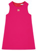 photo of DOLCE & GABBANA Crimson Dress with Logo Details for Girl by DOLCE & GABBANA