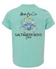 Vibrantly colored watercolor illustration of an Atlantic Blue Crab  premium tee