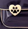 Close-up of ergonomic magnetic locks on children's school bag