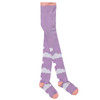 Lilac purple tights with cloud design for girls