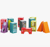 Hands-on fun with 13 diverse, painted wooden pieces
