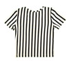 back view of black and white Striped 3d Ice Cream T-Shirt from BANGBANG COPENHAGEN