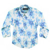front view of Blue Flowers Shirt from MANUELL & FRANK
