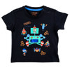 front view of baby boy "Robots Are Forever Friends" T-Shirt from LOSAN