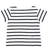 back view of baby girl striped "It's a Selfie Time" T-shirt from WEEK-END A LA MER
