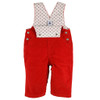alteranate back of baby fashion Red Overall from PETIT BATEAU