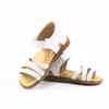 front/side of baby girl fashion White Sandals from PABLOSKY