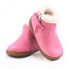 front/side of baby girl fashion "Tree Sprout Bootie" Pink Boots from TIMBERLAND