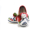 front/top of baby girl fashion Strawberry Slip-On Shoes from MONNALISA