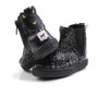 front/side/back of  girl fashion Black Sparkle Boots for Girls from CHIPIE JARIOGLIT
