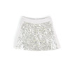 front of girl fashion Hazel Sequins Silver Skirt from MIA JOY
